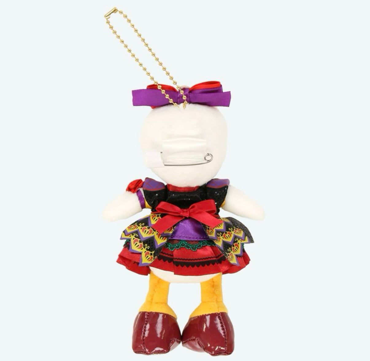 Tokyo Disney Resort - Tokyo Disneyland - The Diamond Variety Muster - Daisy Duck Plush Keychain / Pin (2 Outfits)