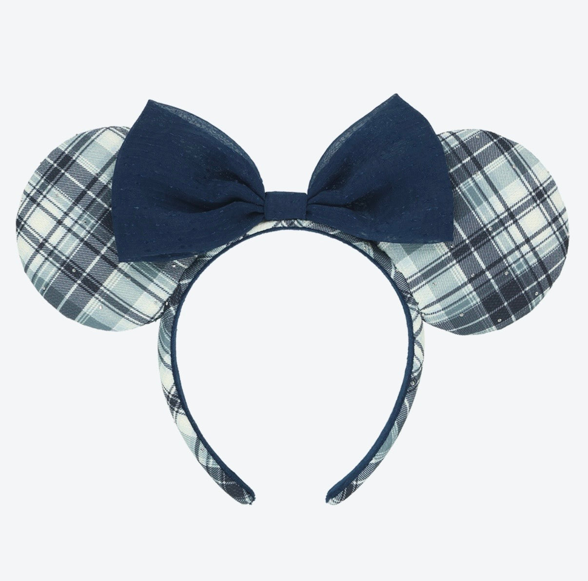 Tokyo Disney Resort - Blue & Grey - Plaid Minnie Ears