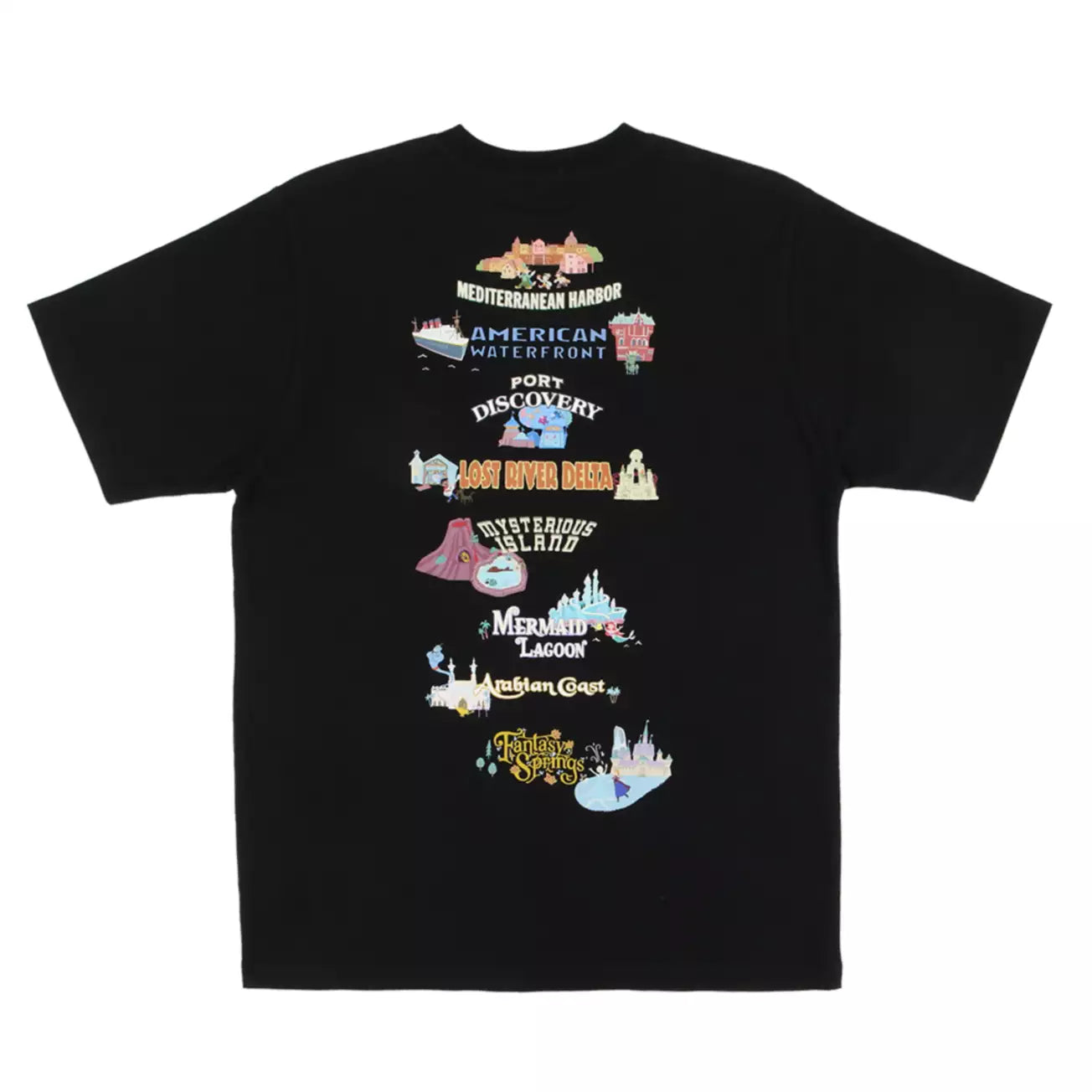 Tokyo Disney Resort - Disneysea Park Lands - Unisex Tshirt
