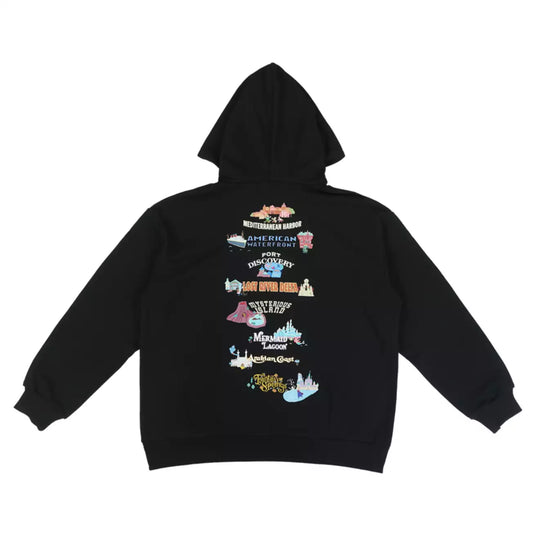 OCT 2 PREORDER - Tokyo Disney Resort - Disneysea Park Lands - Unisex Hoodie