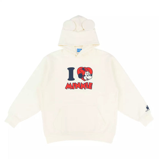OCT 2 PREORDER - Tokyo Disney Resort - I Love Minnie - Oversized Unisex Hoodie with Ears