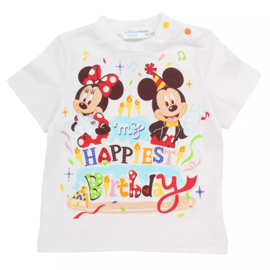 Tokyo Disney Resort - Mickey & Minnie Mouse - Happy Birthday - Baby T-Shirt