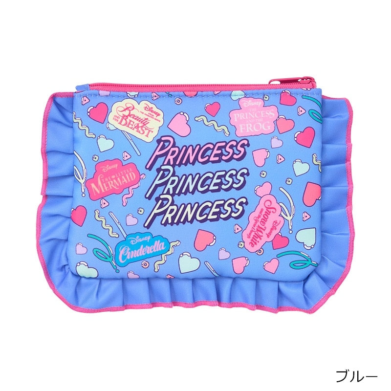 Disney Japan x PLAZA - Disney Princess - Anime Style Frill Pouch (Blue)