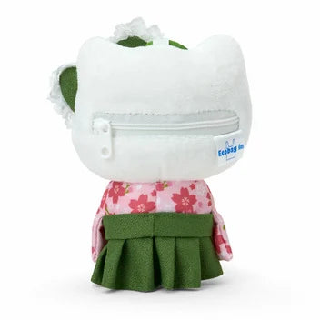 Sanrio Japan - Hello Kitty - Plush Mascot Keychain / Eco Bag (Matcha Kimono)