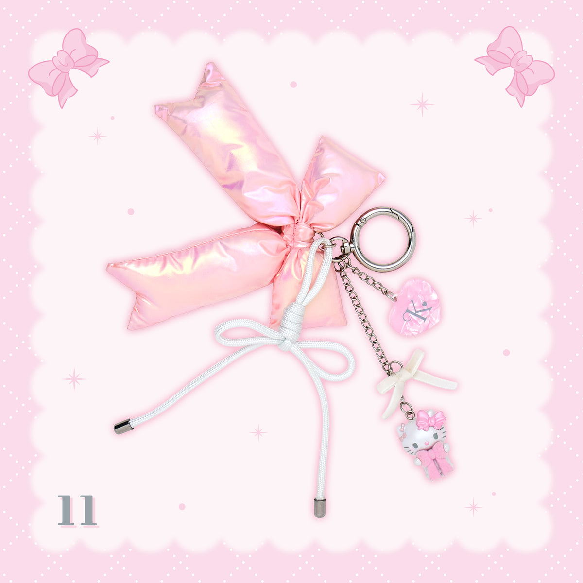 OCT 29 PREORDER - Sanrio Japan - Favorite Design Series - Hello Kitty RIbbon Keychain