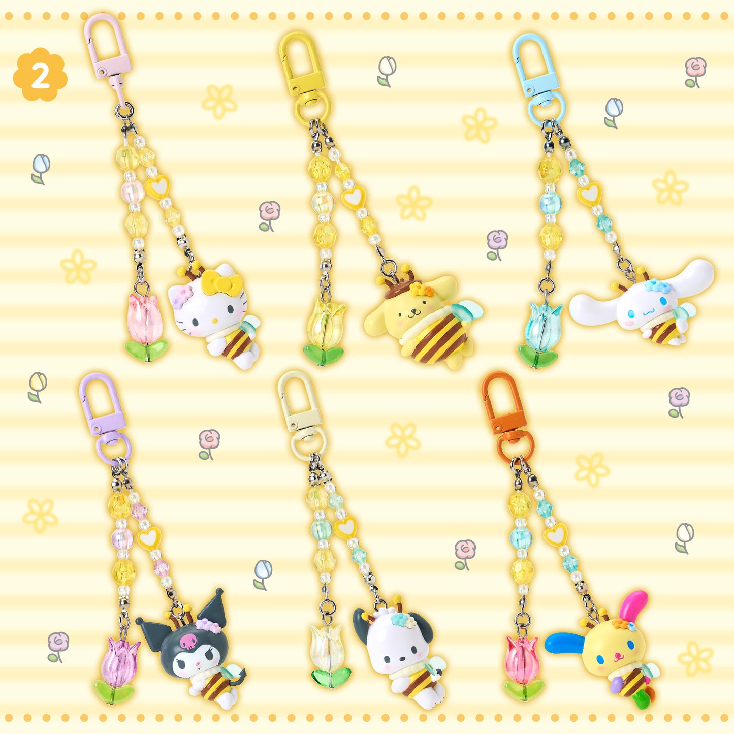 Sanrio Japan - Keychains (Flower-loving bee) - All Characters
