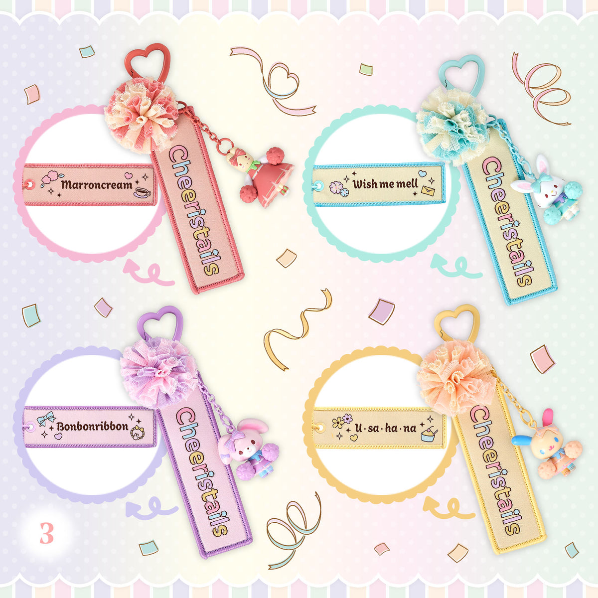 SEPT 16 PREORDER - Sanrio Japan - Cheer Tales - Keychains