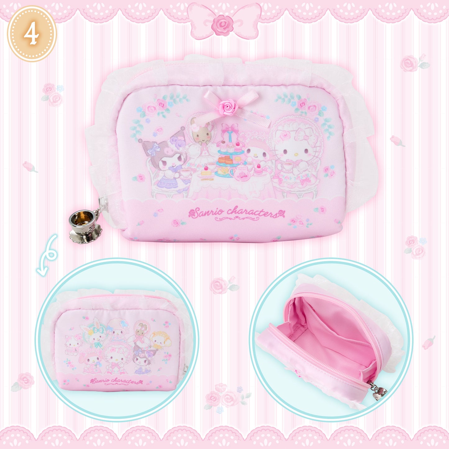 SEPT 3 PREORDER - Sanrio Japan - Fairytale Party Design - Pouch