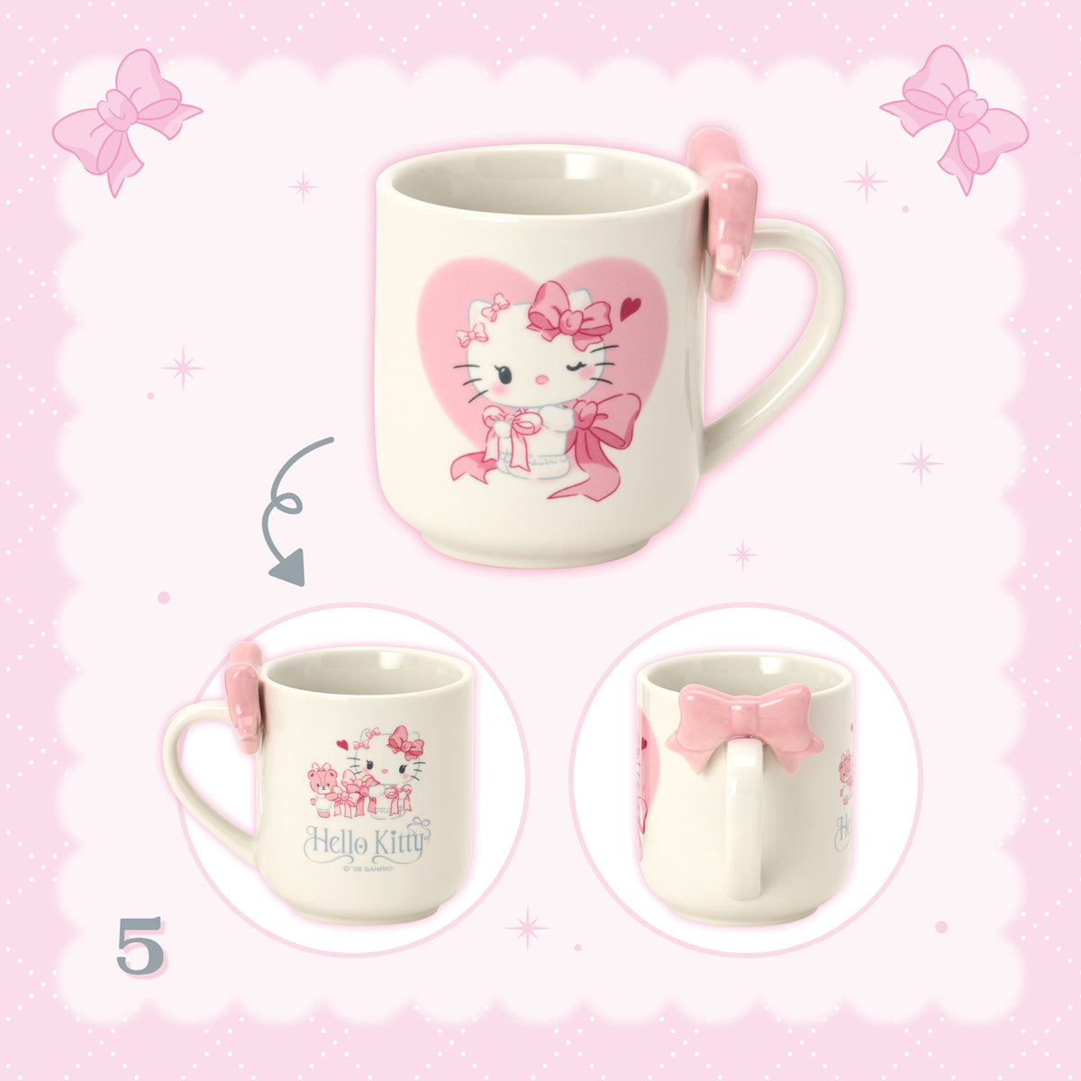 OCT 29 PREORDER - Sanrio Japan - Favorite Design Series - Hello Kitty Mug