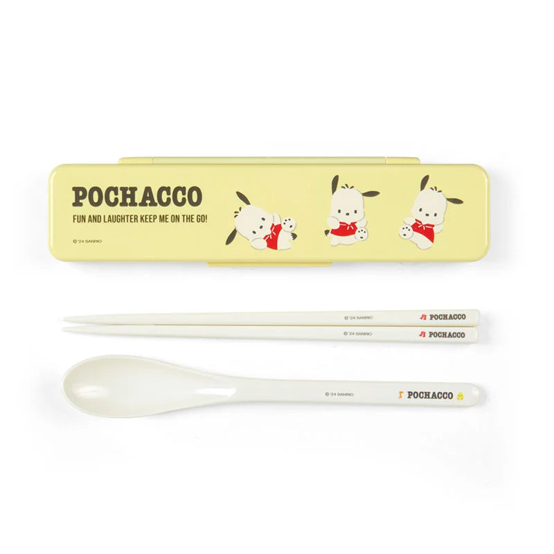 Sanrio Japan - Pochacco - Chopsticks & Spoon Set