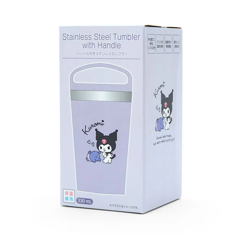 Sanrio Japan - Kuromi - Stainless Steel Tumbler with Handle