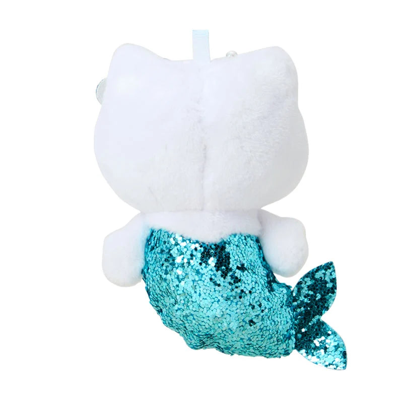 Sanrio Japan - Hello Kitty - Sequin Plush Keychain (Mermaid - Blue)