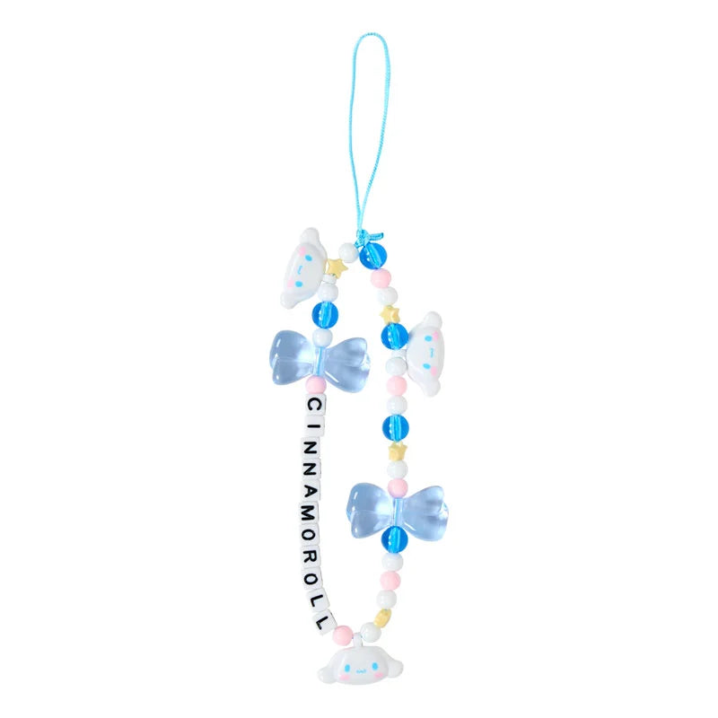 Sanrio Japan - Cinnamoroll - Beaded Smartphone Strap - (my deco bag)