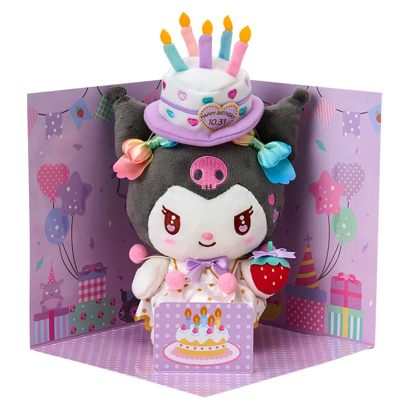 Sanrio Japan - Kuromi - Character Birthday Celebration - Plush Set