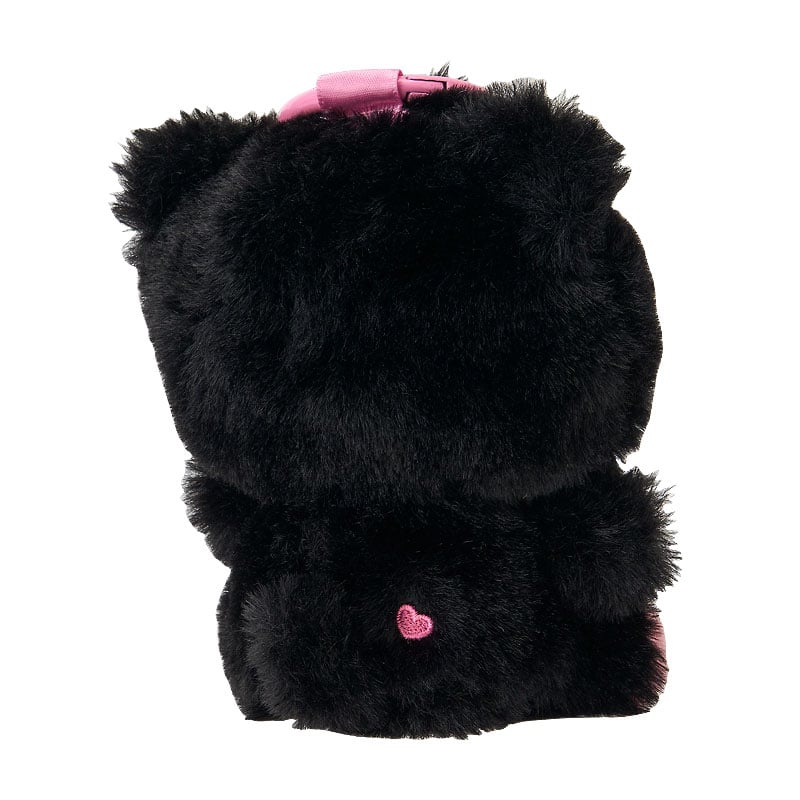 Sanrio Japan - Hello Kitty - Black & Pink - Plush Mascot Keychain