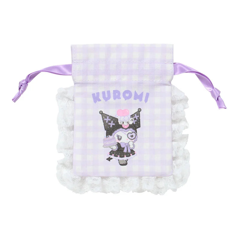 Sanrio Japan - Kuromi Mini Drawstring Bag - (Dreamy Sweets Ghost House)