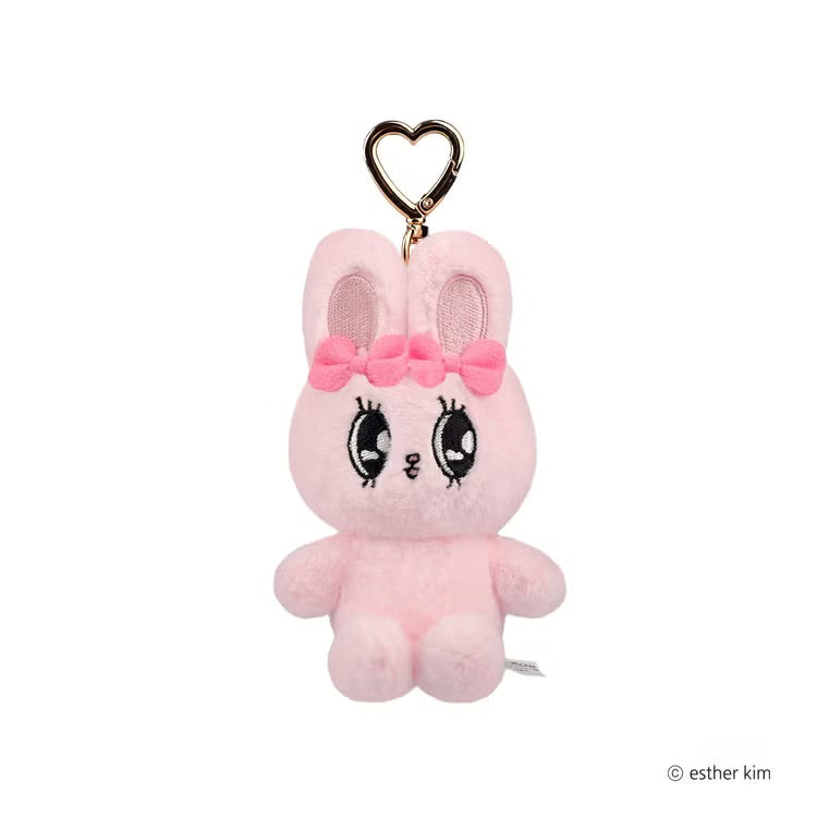 Esther Bunny Japan - Ribbon Bunny  - Sitting Plush Keychain