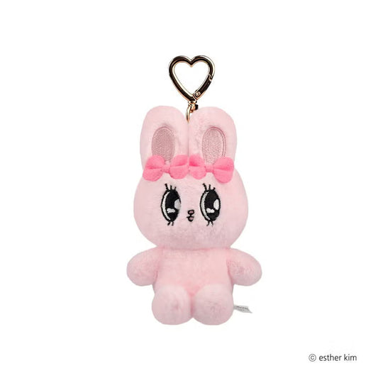 Esther Bunny Japan - Ribbon Bunny  - Sitting Plush Keychain