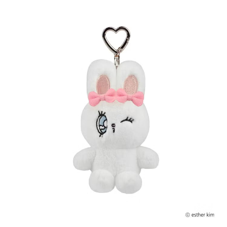 Esther Bunny Japan - Cream Bunny  - Sitting Plush Keychain