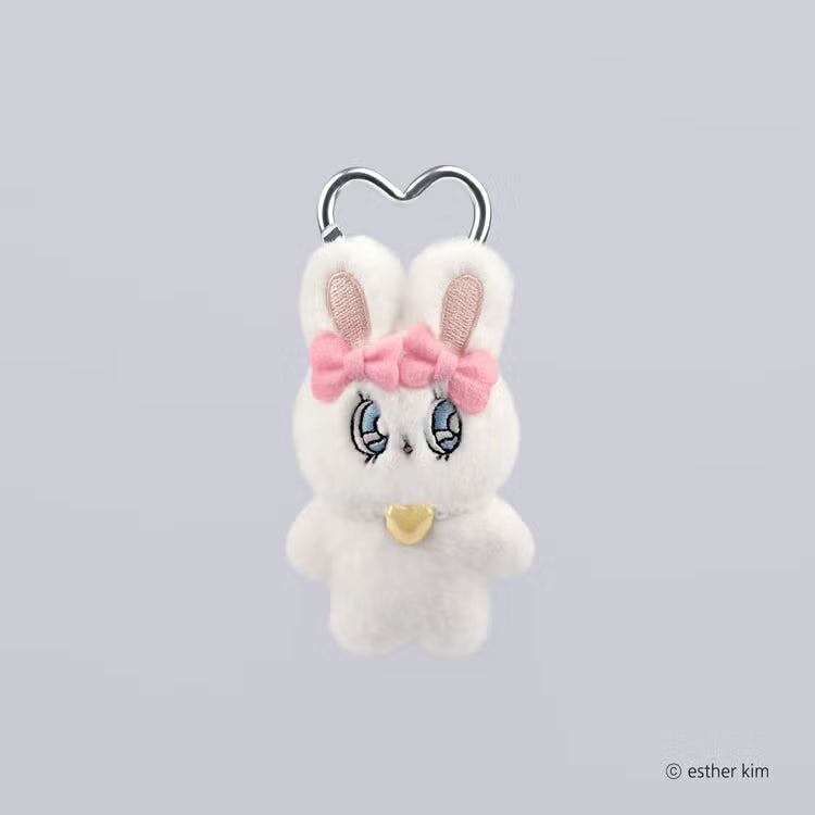 Esther Bunny Japan - Cream Bunny Mini Me - Plush Keychain
