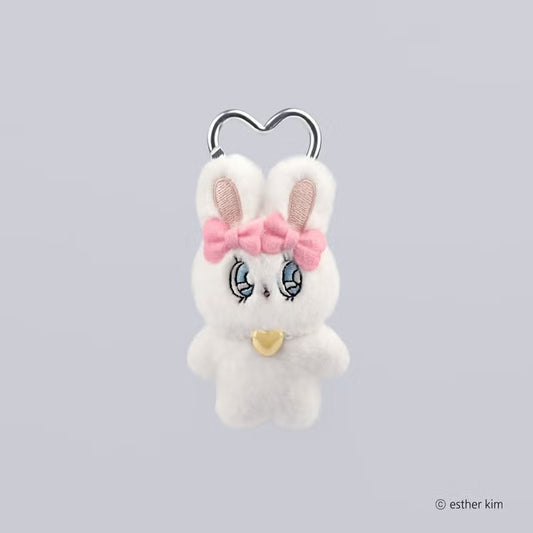 Esther Bunny Japan - Cream Bunny Mini Me - Plush Keychain