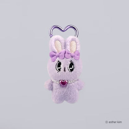 Esther Bunny Japan - Lavender Bunny Mini Me - Plush Keychain