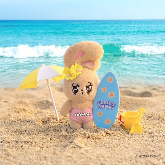 AUG 3 PREORDER - Esther Bunny Japan - Limited Sun-Tanned Bunny - Plush Keychain