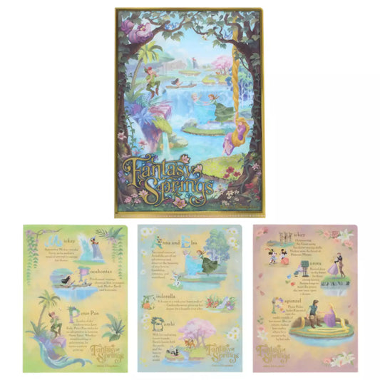 DISNEYSEA LIMITED - Fantasy Springs - 4 Set Clear File