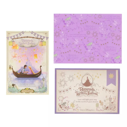 DISNEYSEA LIMITED - Fantasy Springs - Rapunzel - Postcard and Greeting card Set