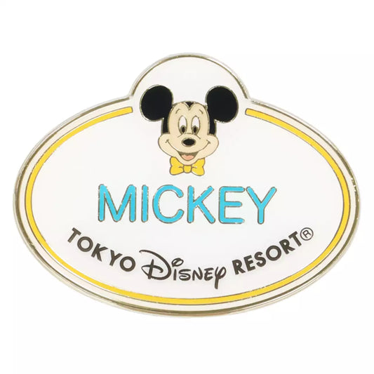 JULY 16 PREORDER - Tokyo Disney Resort - Mickey Mouse - Cast Member Name Tag - Pin Badge