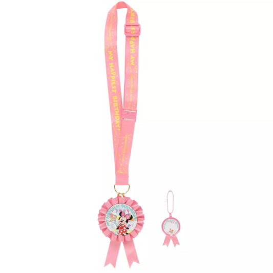Tokyo Disney Resort - Minnie Mouse - Happy Birthday - Rosette Badge