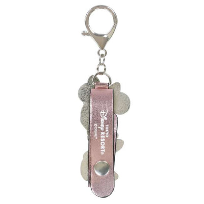Tokyo Disney Resort - Pink Glitter - Minnie Mouse - Minnie Ears Holder Keychain