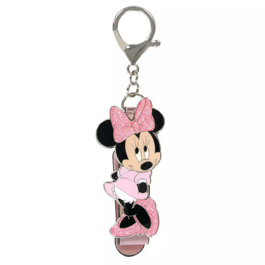 Tokyo Disney Resort - Pink Glitter - Minnie Mouse - Minnie Ears Holder Keychain