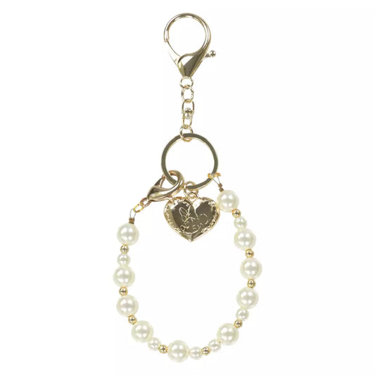 Tokyo Disney Resort - Minnie Mouse - Pearl Minnie Ears Holder Keychain