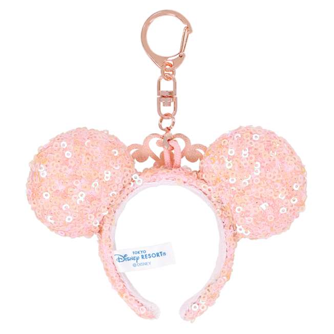 Tokyo Disney Resort - Minnie Ears - Pink Princess Tiara - Ears Keychain