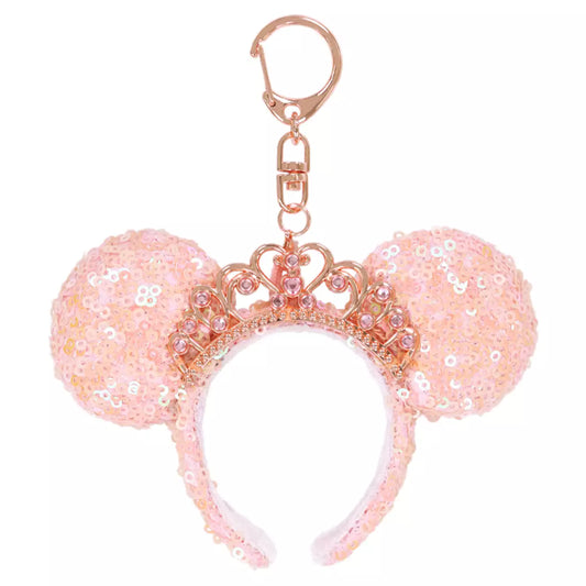 Tokyo Disney Resort - Minnie Ears - Pink Princess Tiara - Ears Keychain