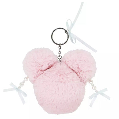 Tokyo Disney Resort - Pink Fluffy Minnie Mouse Keychain