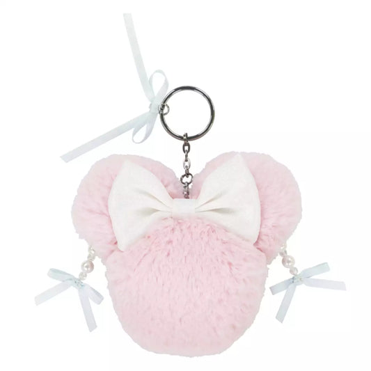 Tokyo Disney Resort - Pink Fluffy Minnie Mouse Keychain
