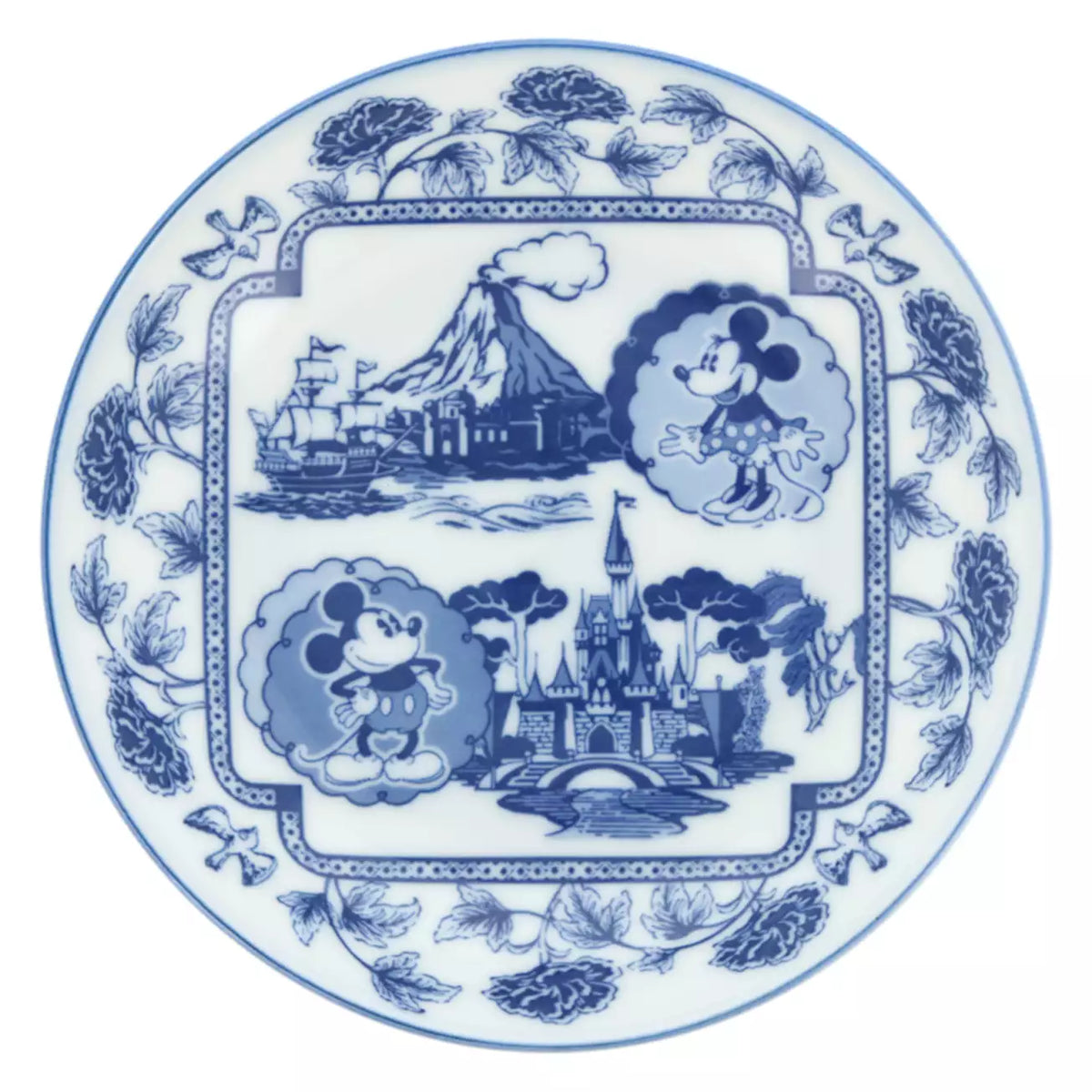 Prometheus Japanese Style Tokyo Disney Resort - Japanese Style Plate - Mt Prometheus & Cinderell ...