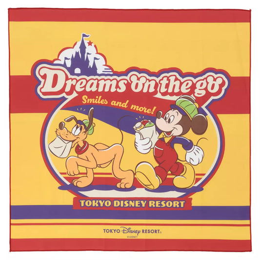 Tokyo Disney Resort - Dreams On the Go - Mickey Mouse & Pluto - Lunch Cloth