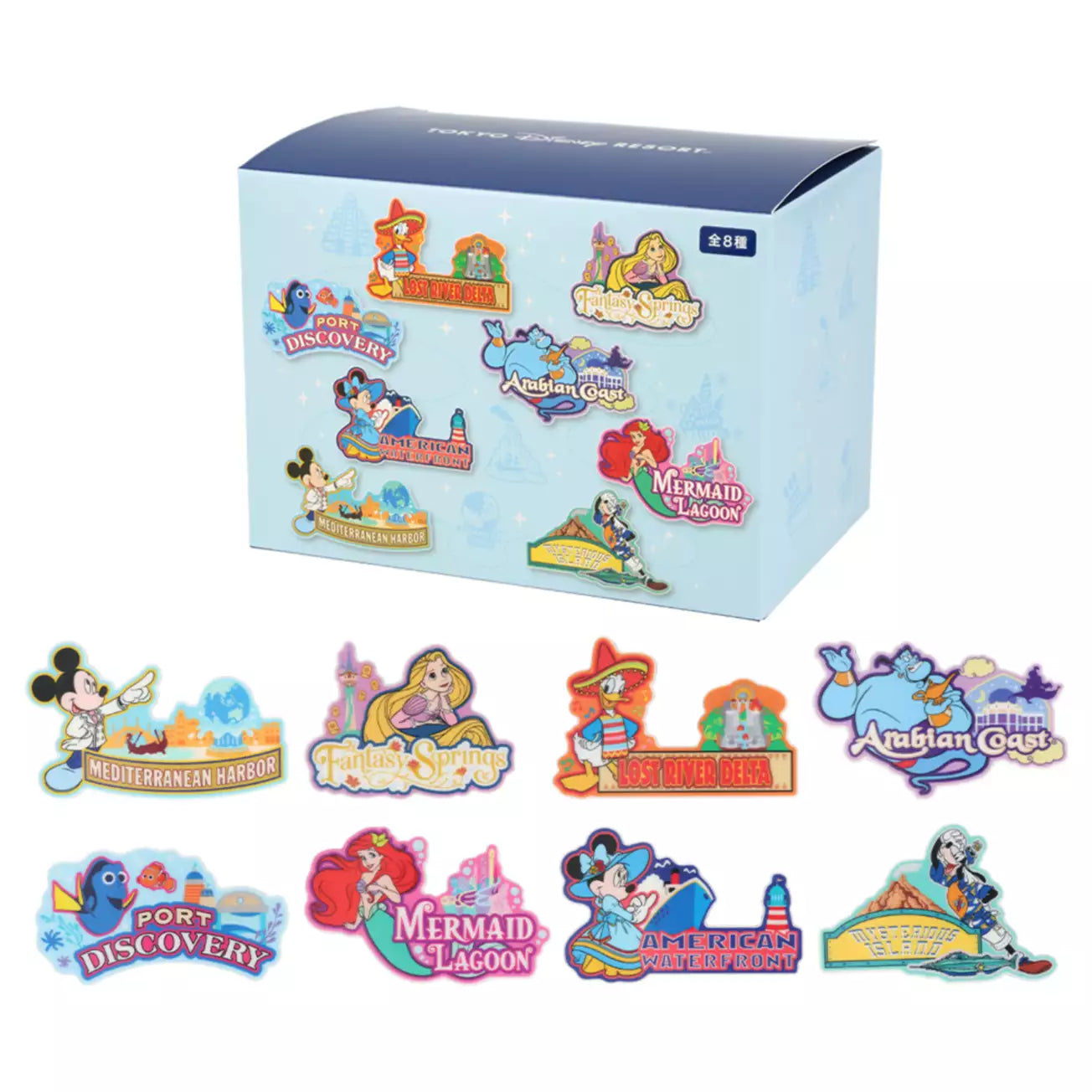Tokyo Disney Resort - Tokyo DisneySea Lands - Magnet Blind Box (Full Set)