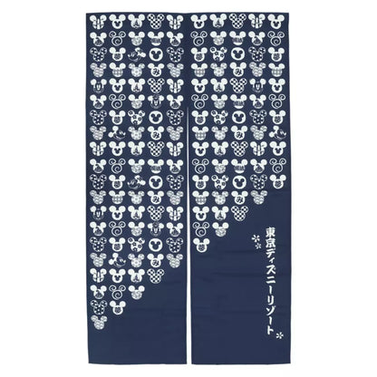Tokyo Disney Resort - Mickey & Minnie Mouse - Japanese Style Noren (Japanese curtain)