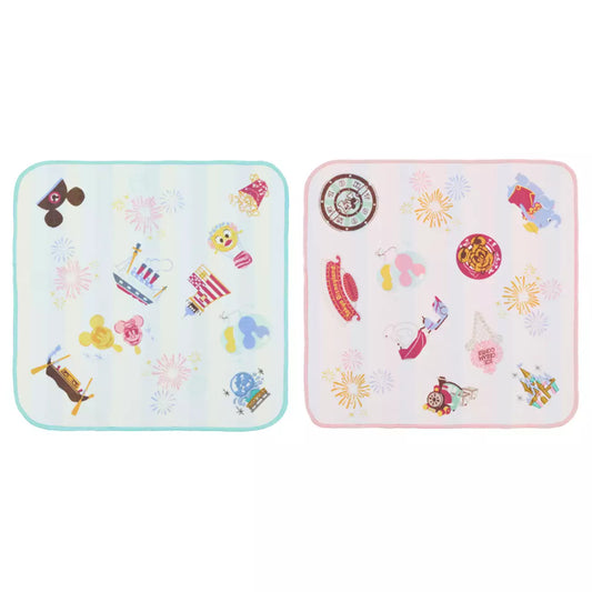Tokyo Disney Resort - Park Icons - 2 Set Imabari Mini Towel