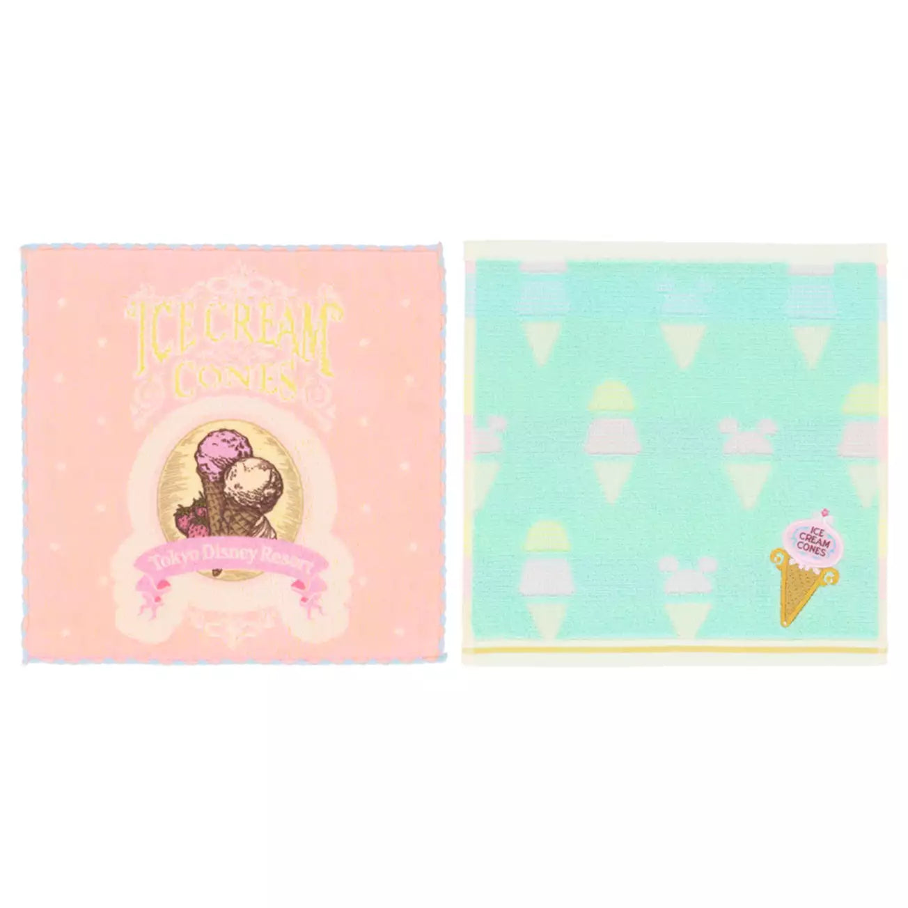 Tokyo Disney Resort - Ice Cream Cones - Mini Towel Set