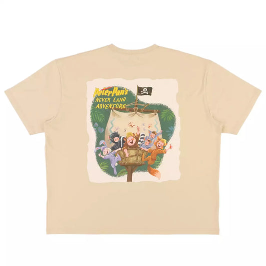 Disneysea Limited - Fantasy Springs - Oversized Peter Pan T-Shirt - Beige