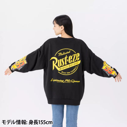OCT 22 PREORDER - Tokyo Disney Resort - Cars - Lightning McQueen - Oversized Unisex Sweatshirt (Black)