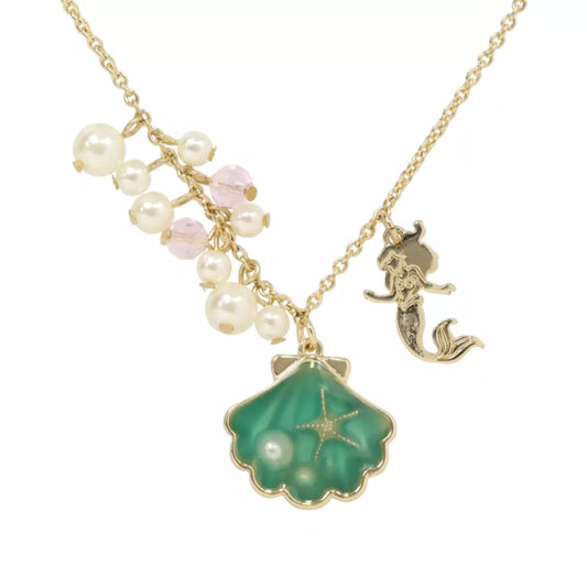 Tokyo Disney Resort - The Little Mermaid - Ariel Pearl & Shell Necklace