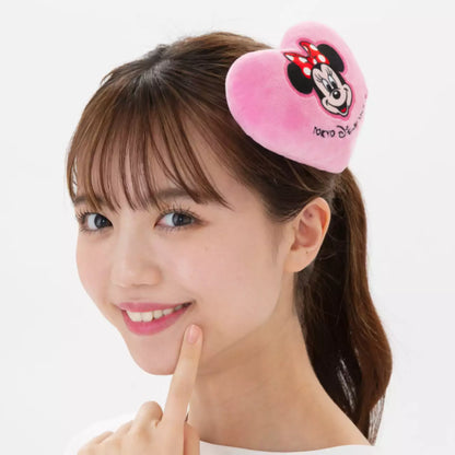 Tokyo Disney Resort - Minnie Mouse - Heart Plush - Hair Clip
