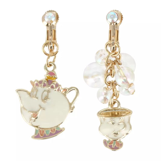 Tokyo Disney Resort - Beauty & the Beast - Mrs. Potts & Chip Earrings