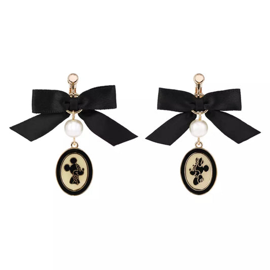 Tokyo Disney Resort - Mickey & Minnie Mouse - Ribbon Earrings